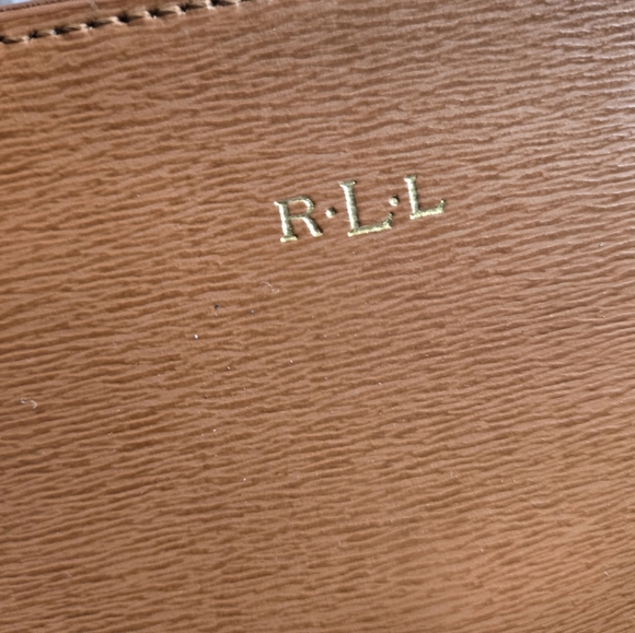 Ralph Lauren Newbury Medium Sized Shopping Tote Brown SMOKE FREE PET FREE HOME - Picture 2 of 7